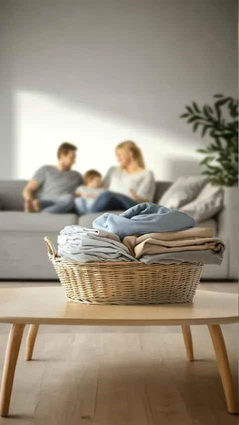 Faltenwerk holt Wäsche im Westerwald ab